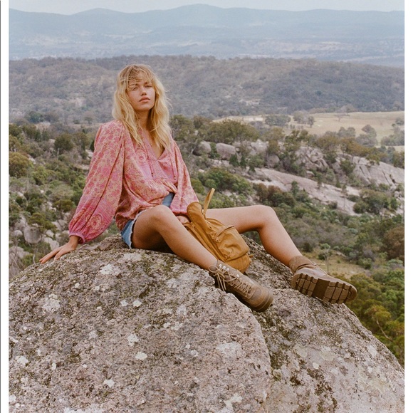 Bloggers Fave Zara Laced Split Leather Low Heel Ankle Boots Size 9 - Picture 5 of 16